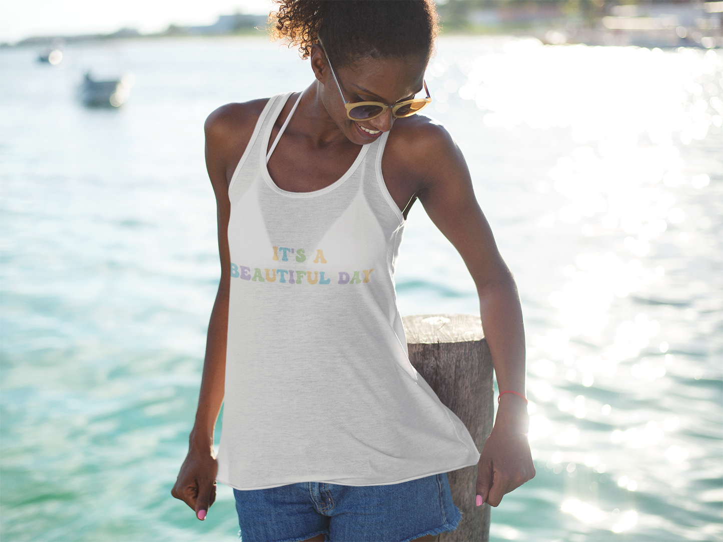 "It's A Beautiful Day" Unisex Tank Top