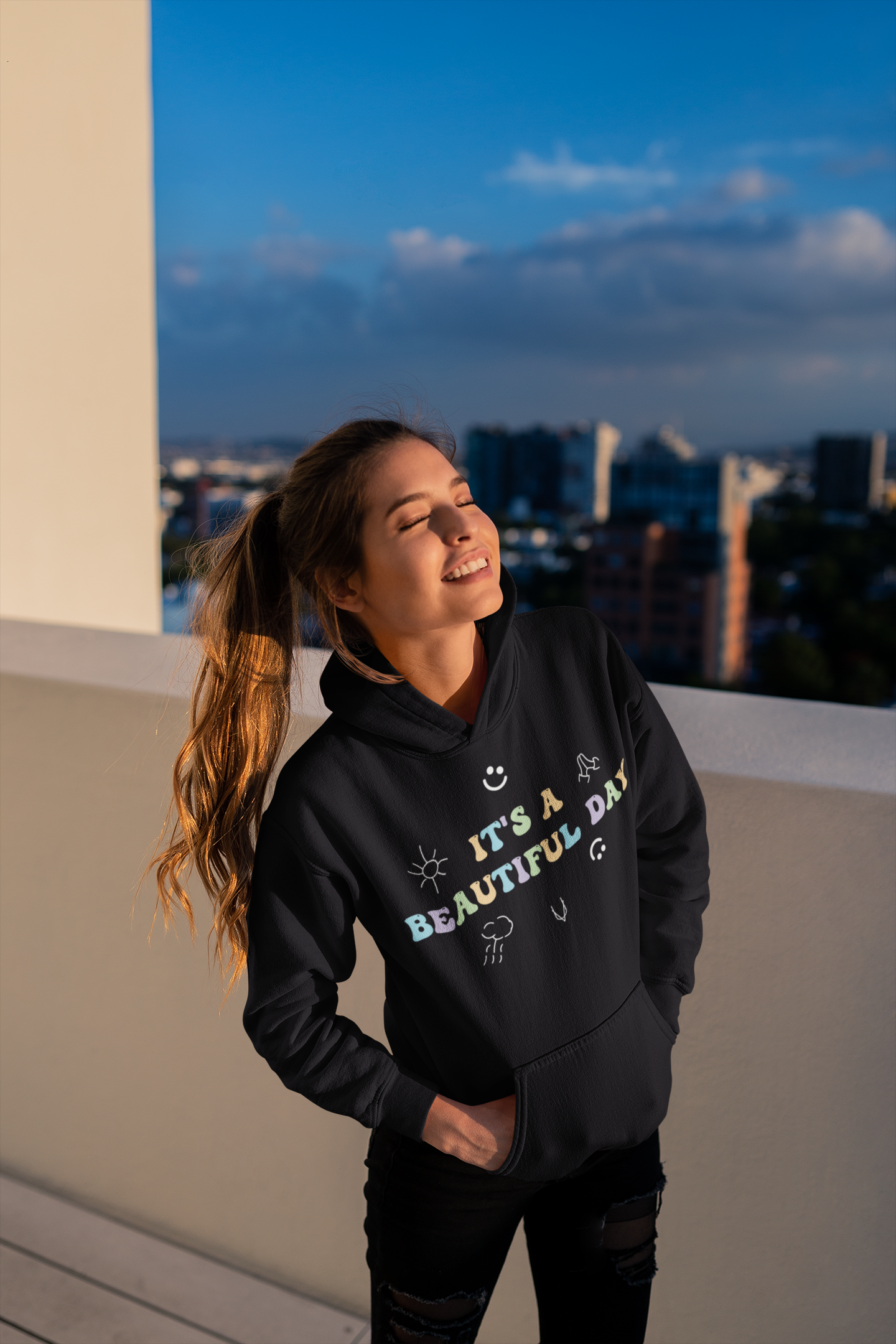 "It's A Beautiful Day" Unisex Hoodie