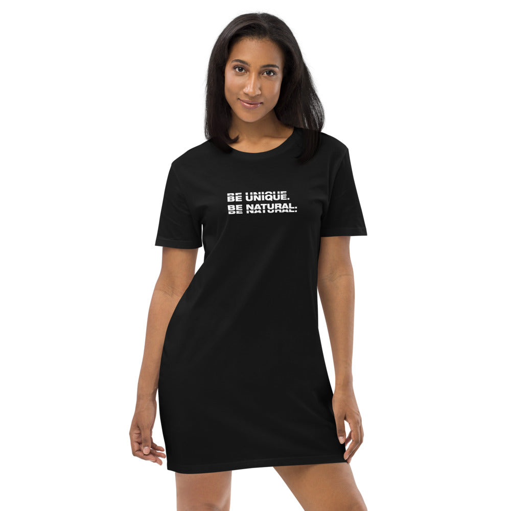 "BE UNIQUE" Organic Cotton Tee Dress