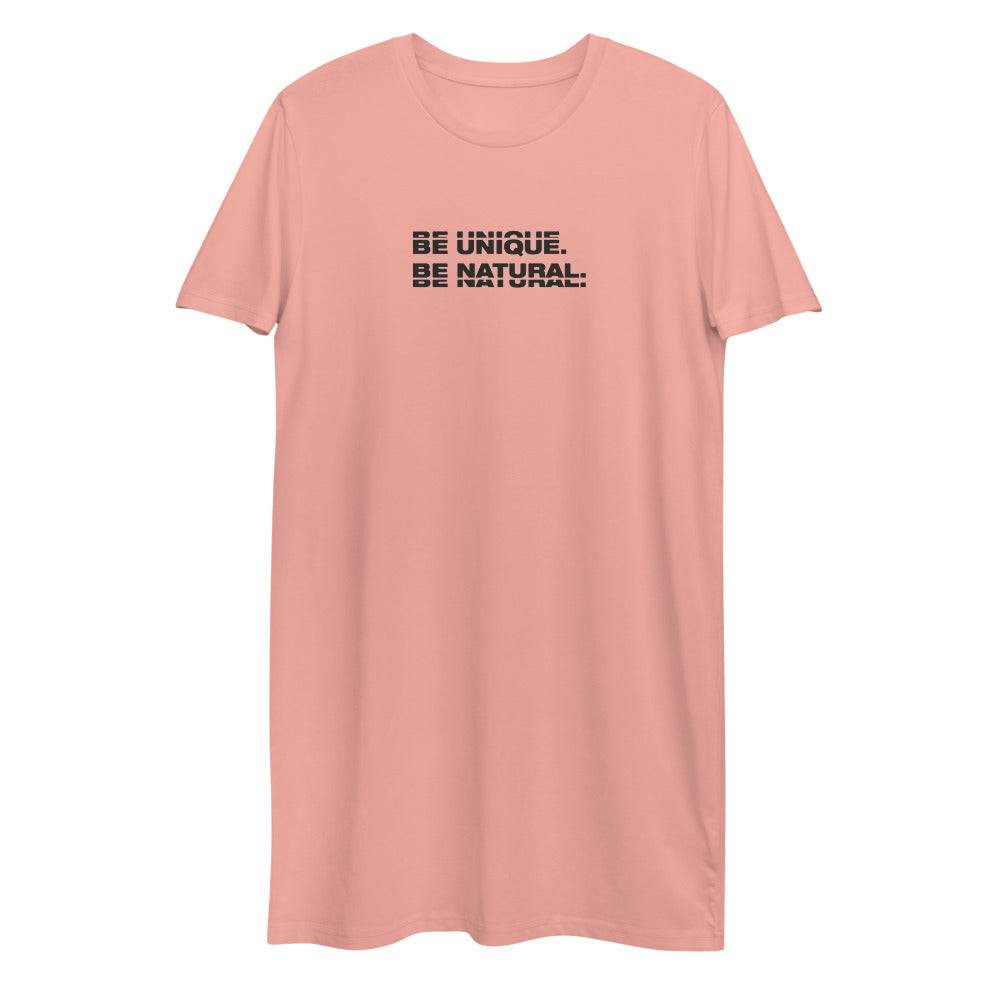 "BE UNIQUE" Organic Cotton Tee Dress