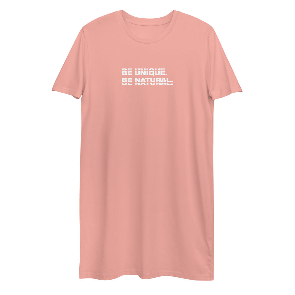 "BE UNIQUE" Organic Cotton Tee Dress