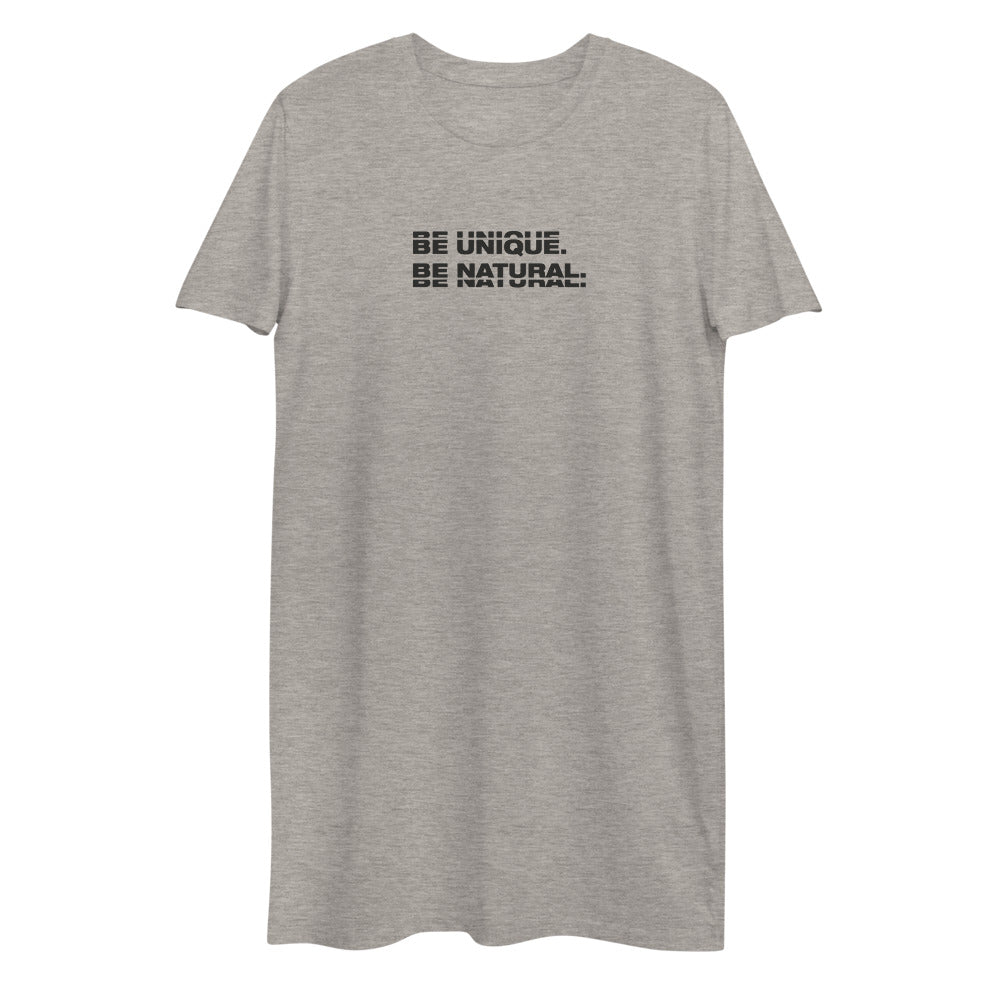 "BE UNIQUE" Organic Cotton Tee Dress