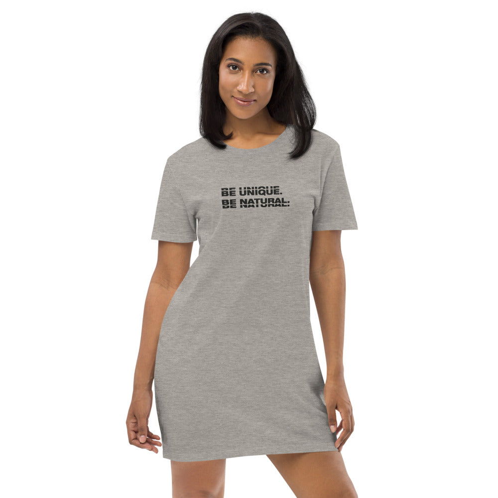 "BE UNIQUE" Organic Cotton Tee Dress