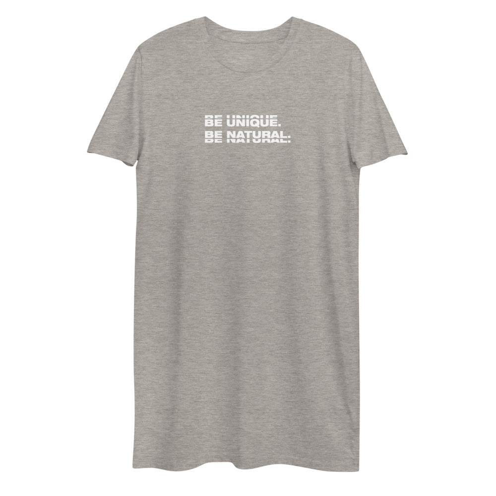 "BE UNIQUE" Organic Cotton Tee Dress