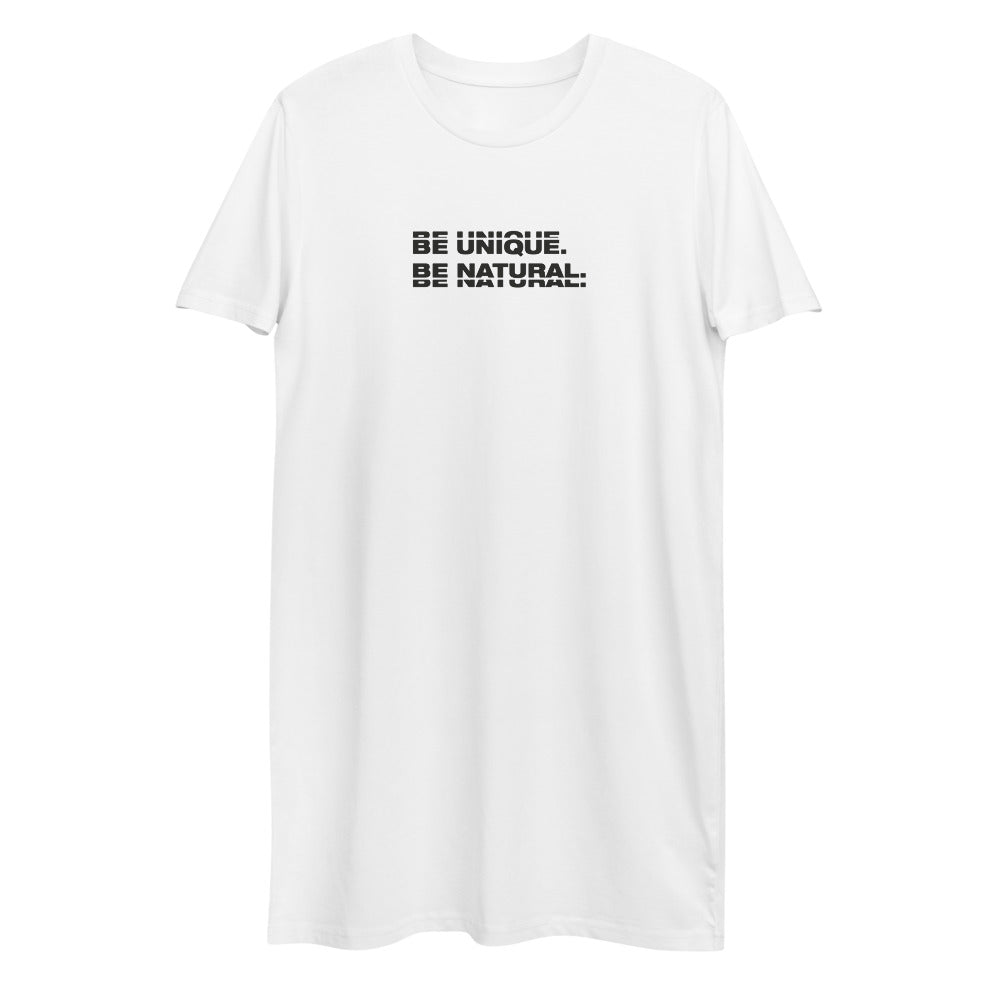 "BE UNIQUE" Organic Cotton Tee Dress