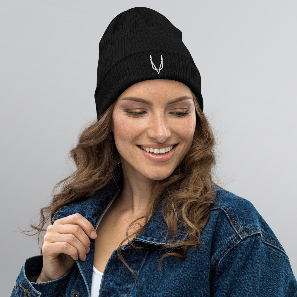 "UV" Organic Ribbed Beanie