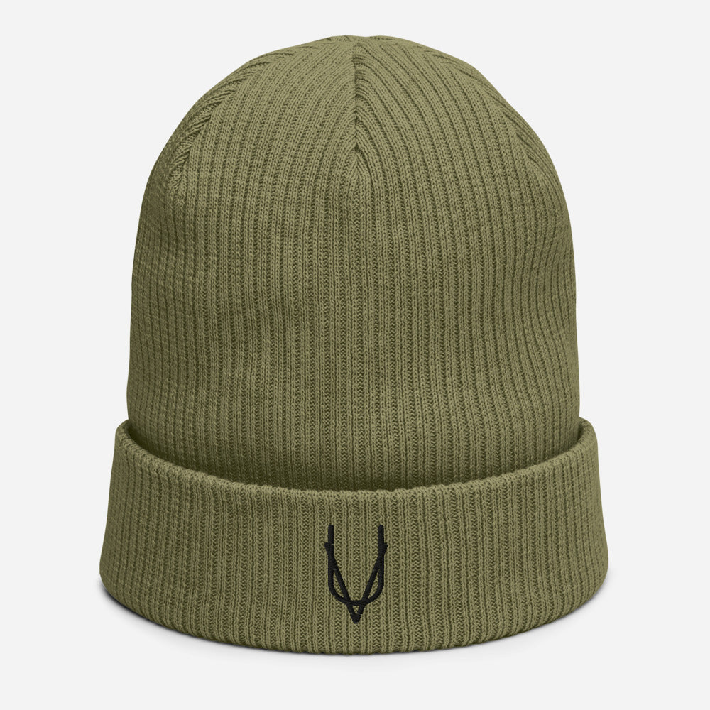 "UV" Organic Ribbed Beanie