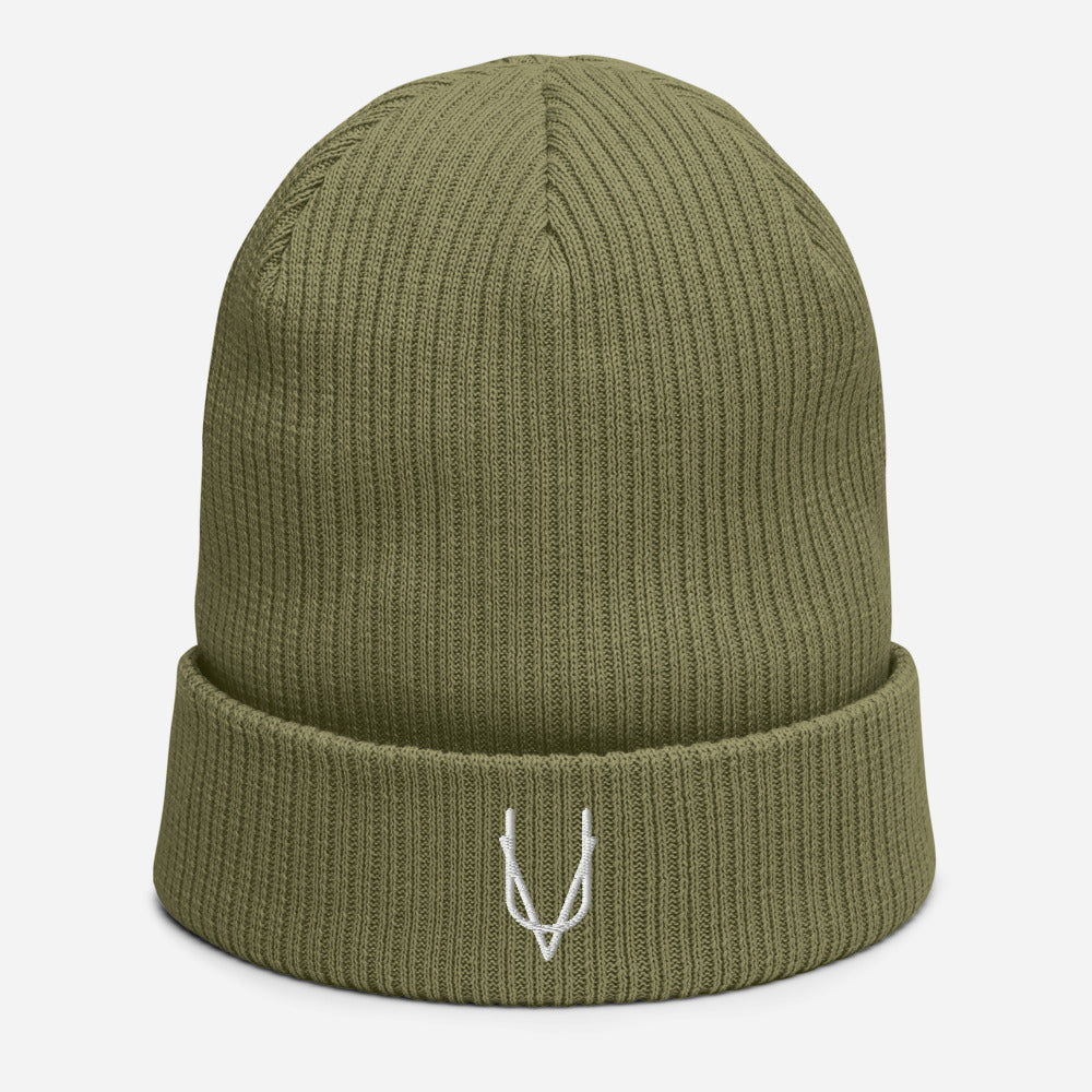 "UV" Organic Ribbed Beanie