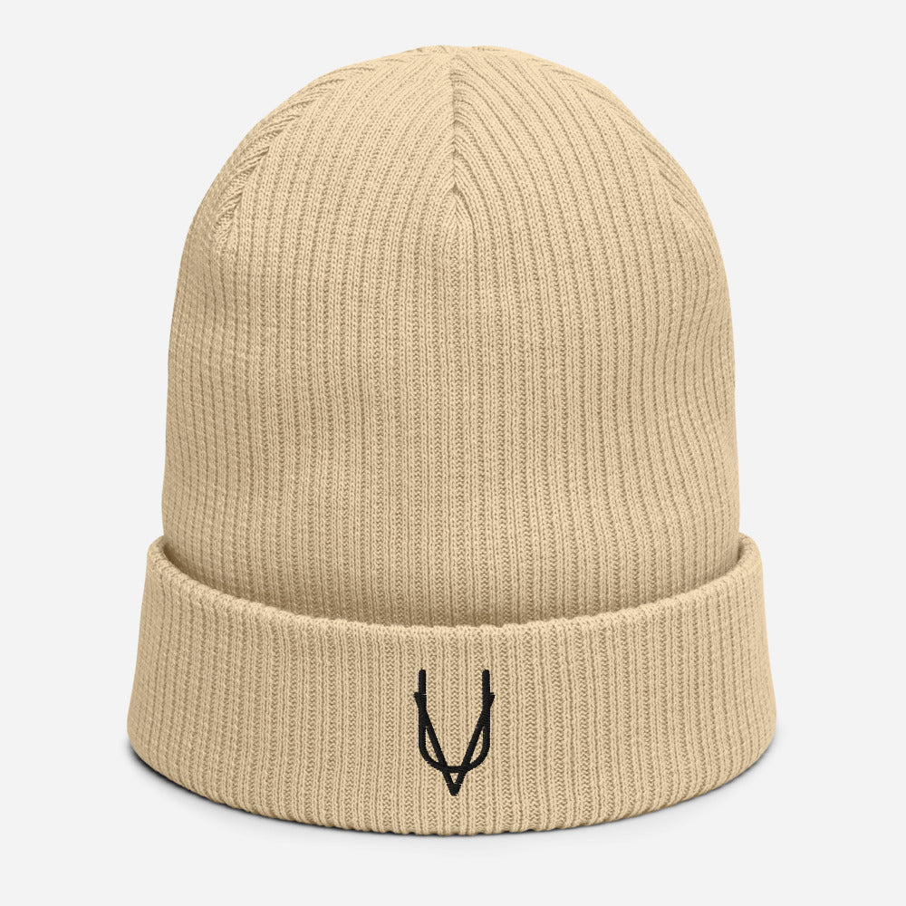 "UV" Organic Ribbed Beanie