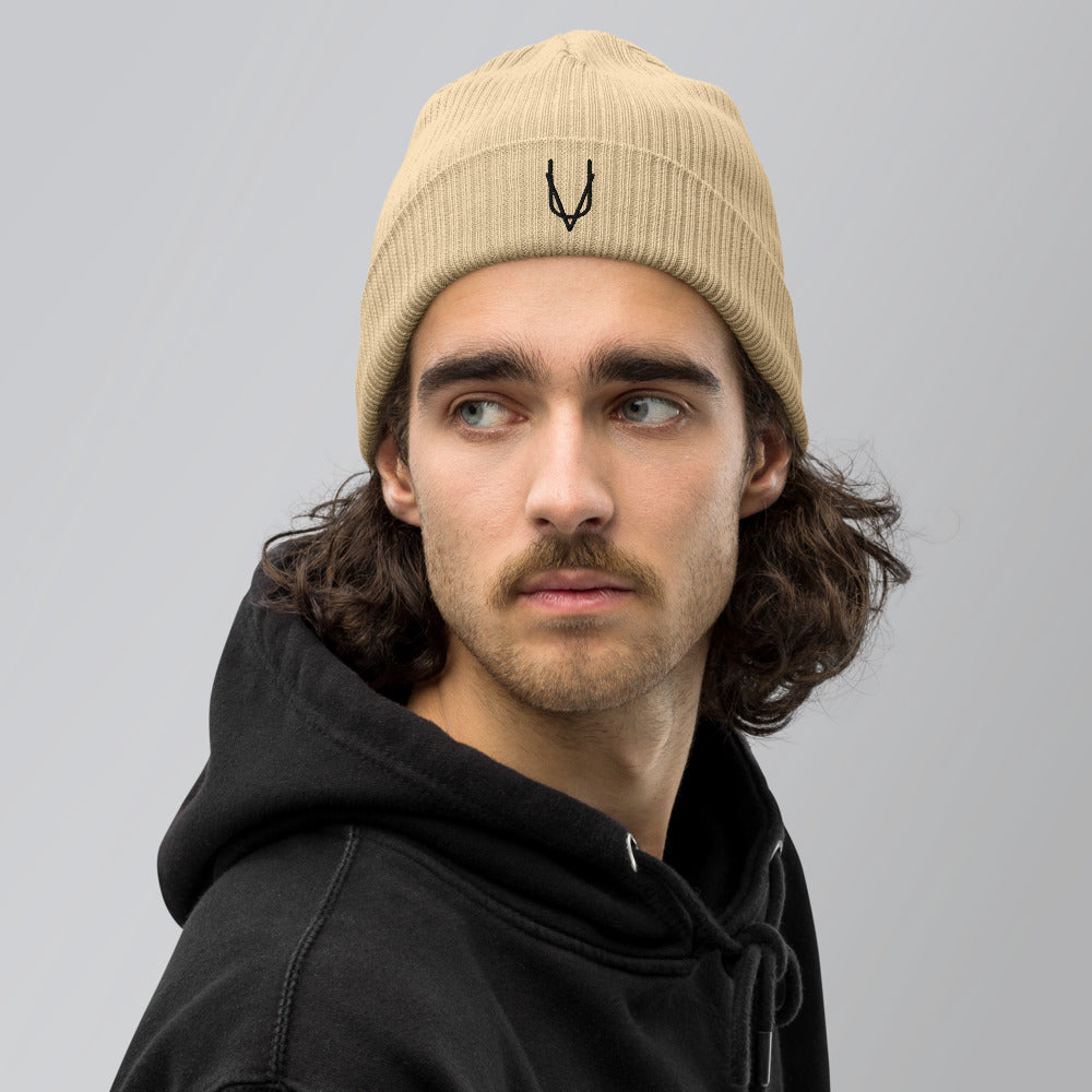 "UV" Organic Ribbed Beanie