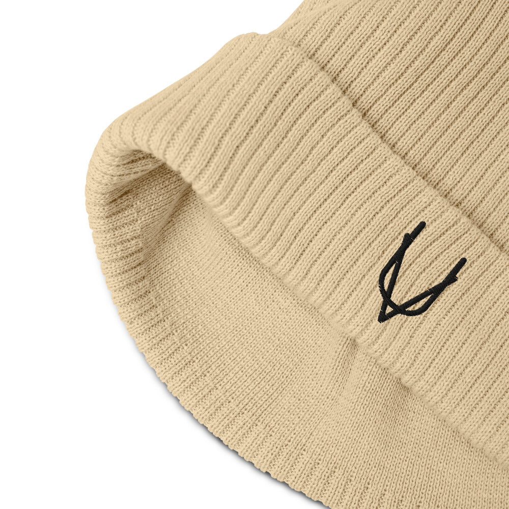 "UV" Organic Ribbed Beanie