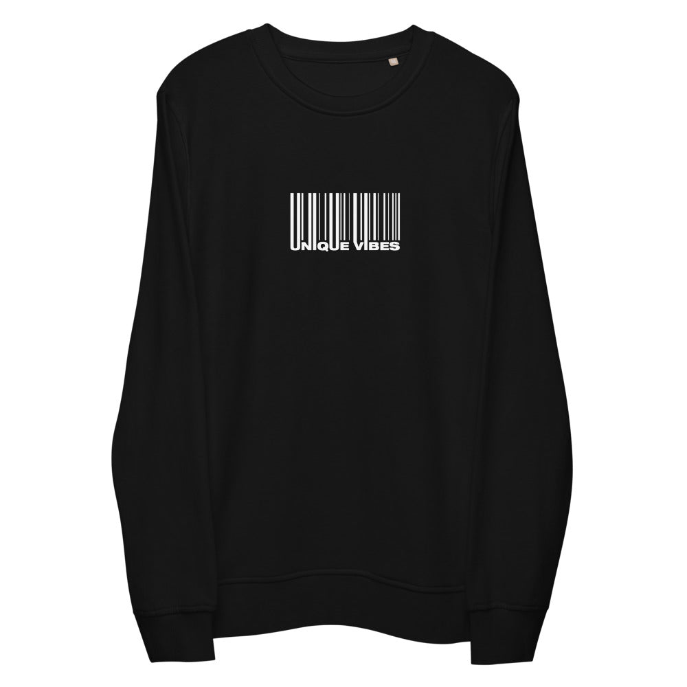 "BARCODE" Unisex Organic Sweatshirt