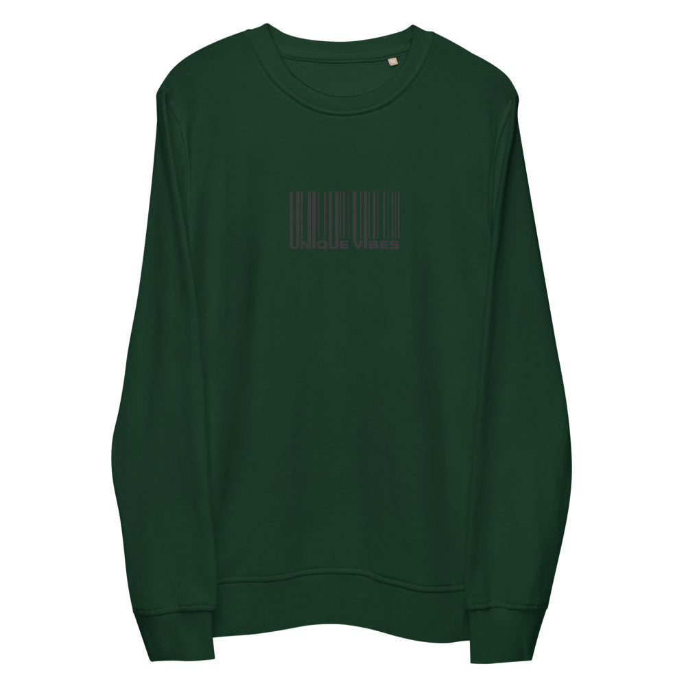 "BARCODE" Unisex Organic Sweatshirt