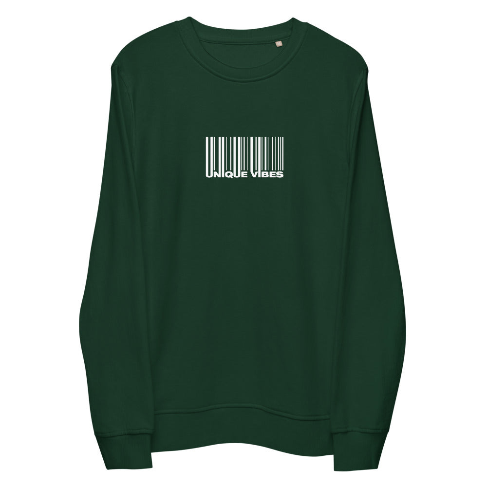 "BARCODE" Unisex Organic Sweatshirt