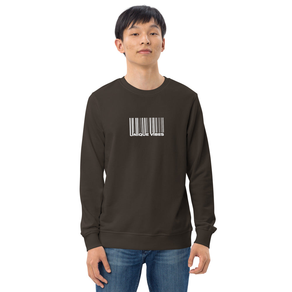 "BARCODE" Unisex Organic Sweatshirt