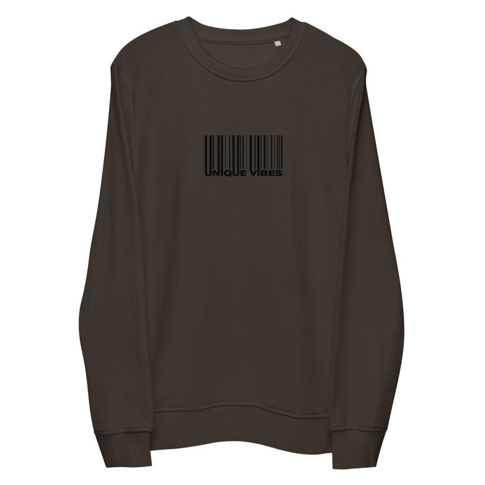 "BARCODE" Unisex Organic Sweatshirt