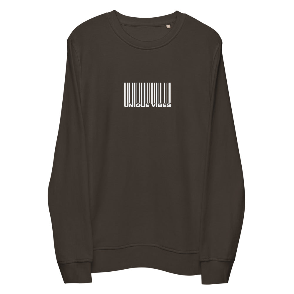 "BARCODE" Unisex Organic Sweatshirt