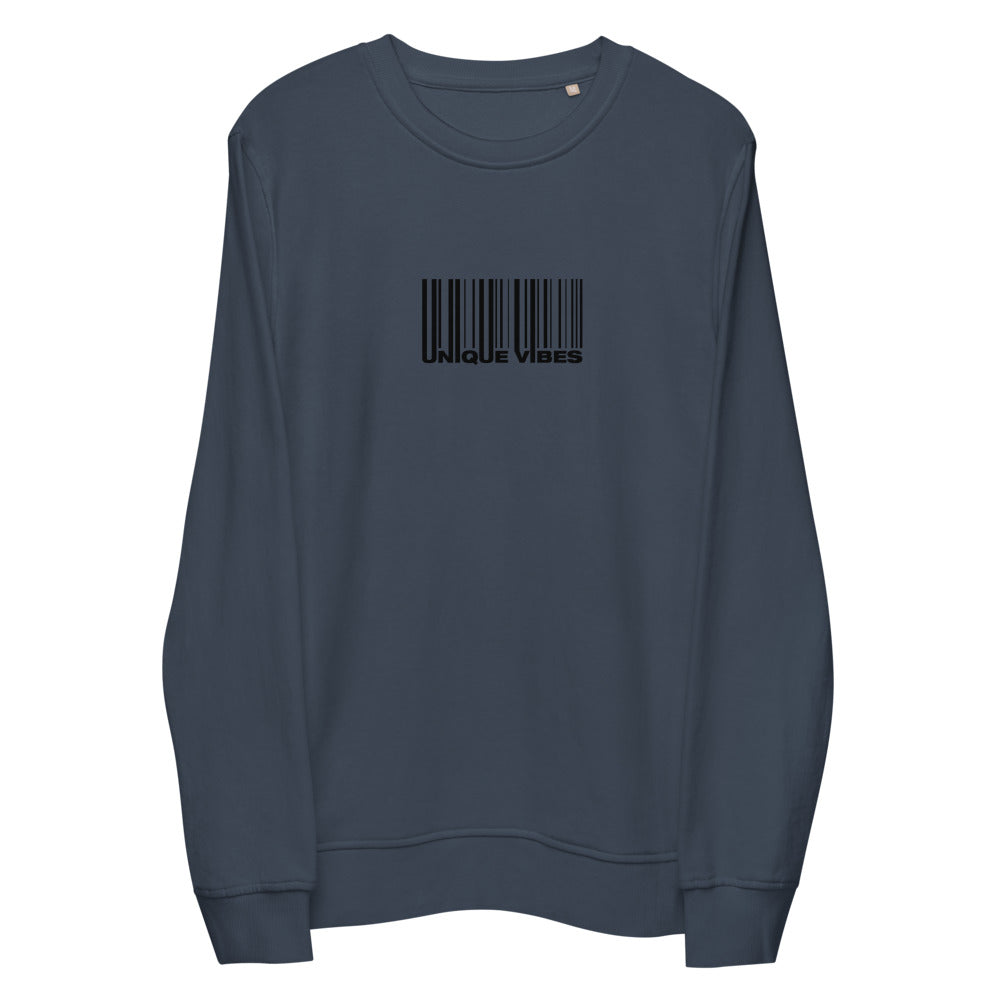 "BARCODE" Unisex Organic Sweatshirt