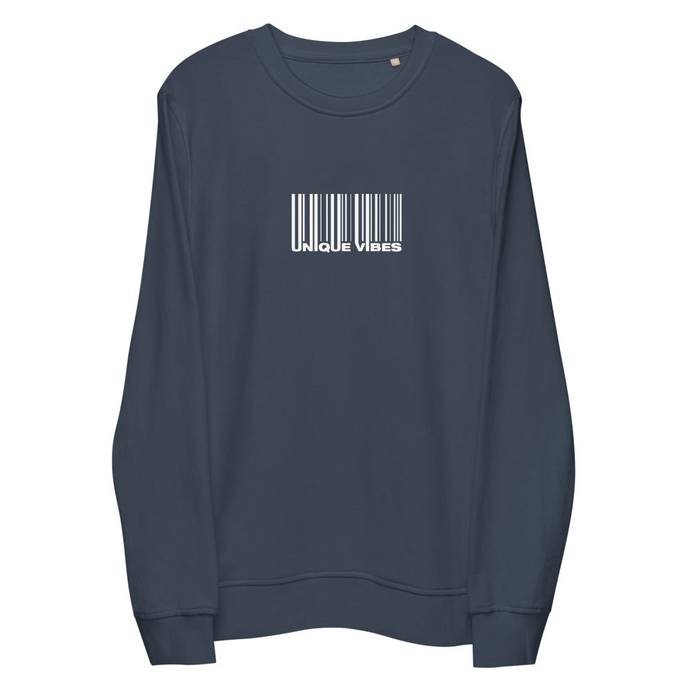 "BARCODE" Unisex Organic Sweatshirt