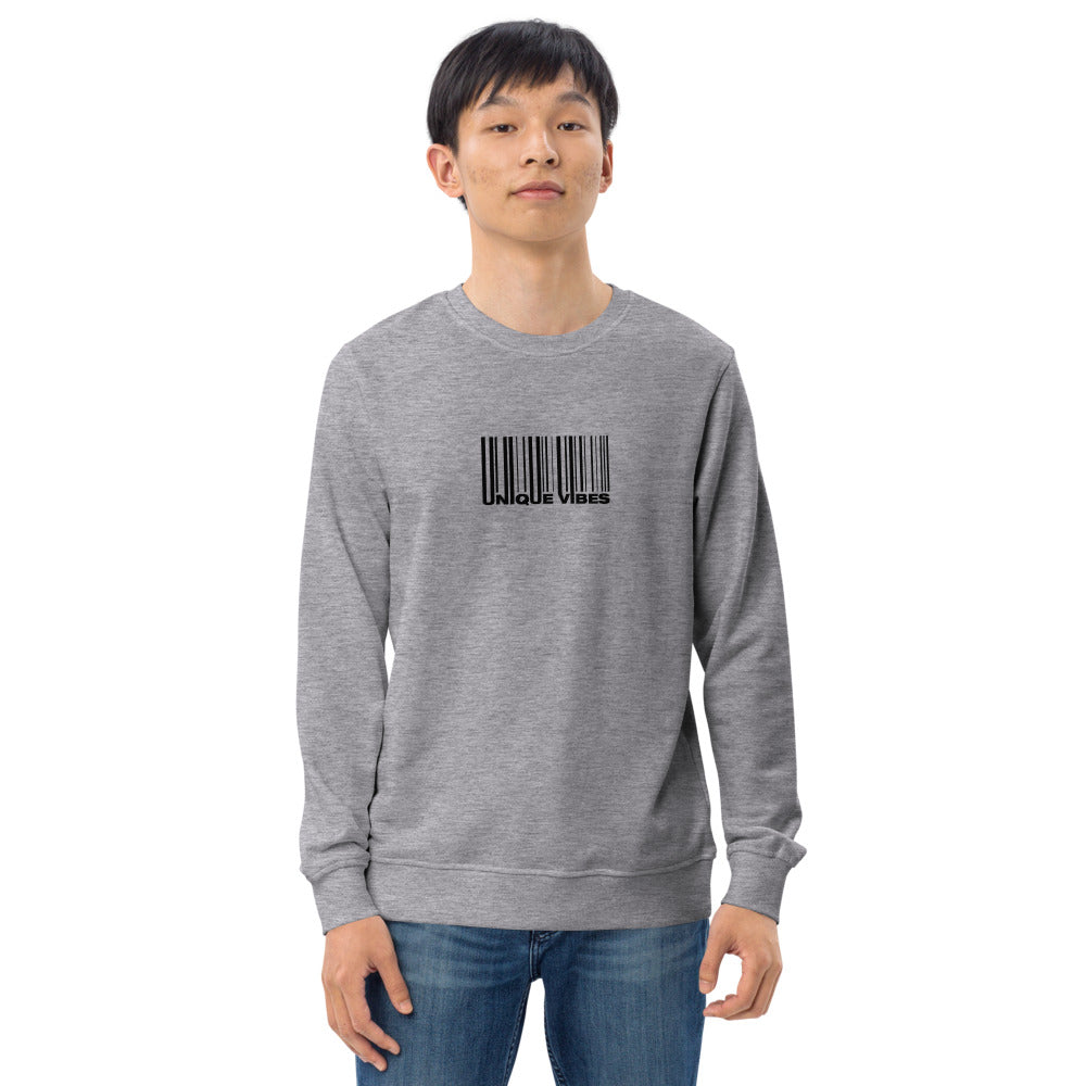 "BARCODE" Unisex Organic Sweatshirt