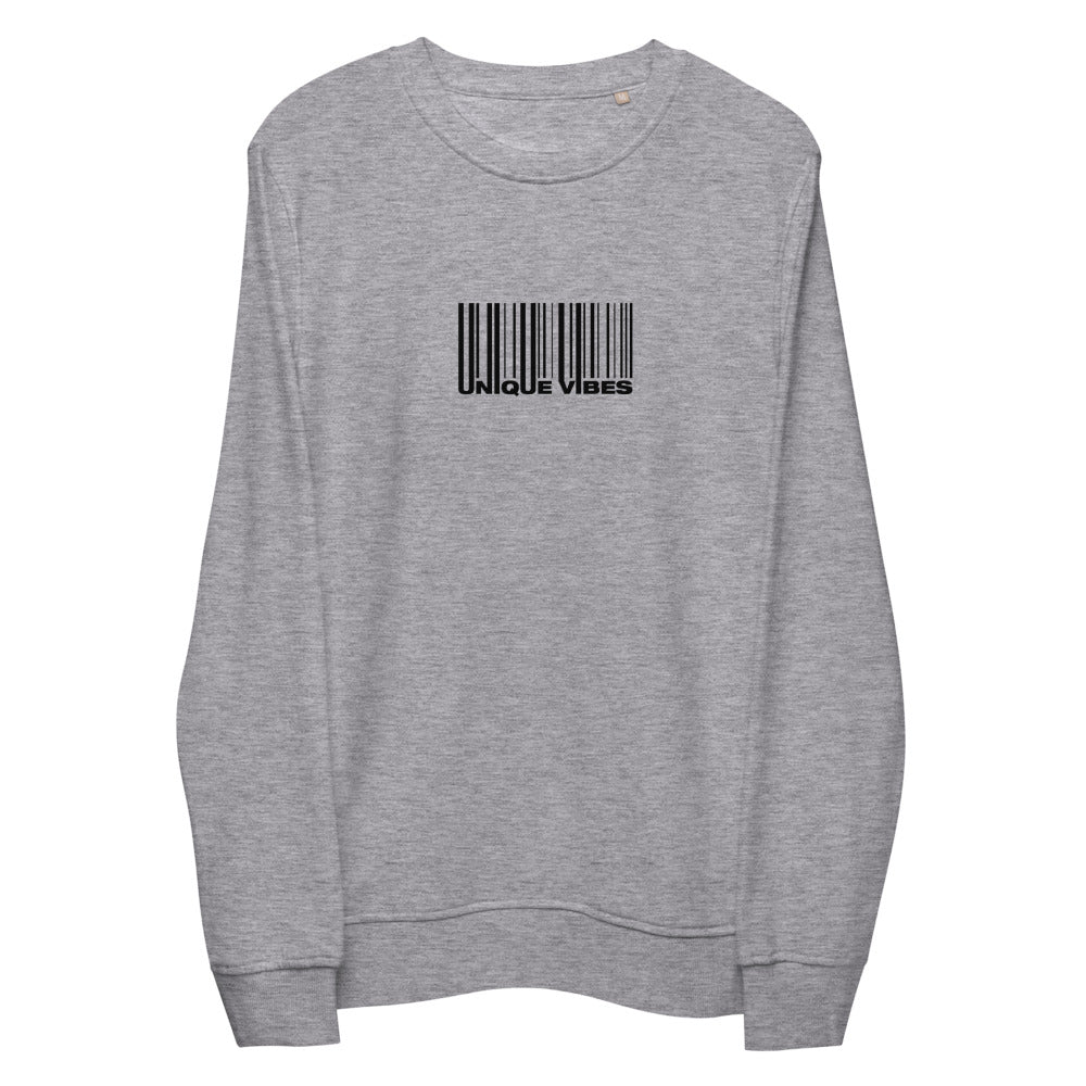 "BARCODE" Unisex Organic Sweatshirt