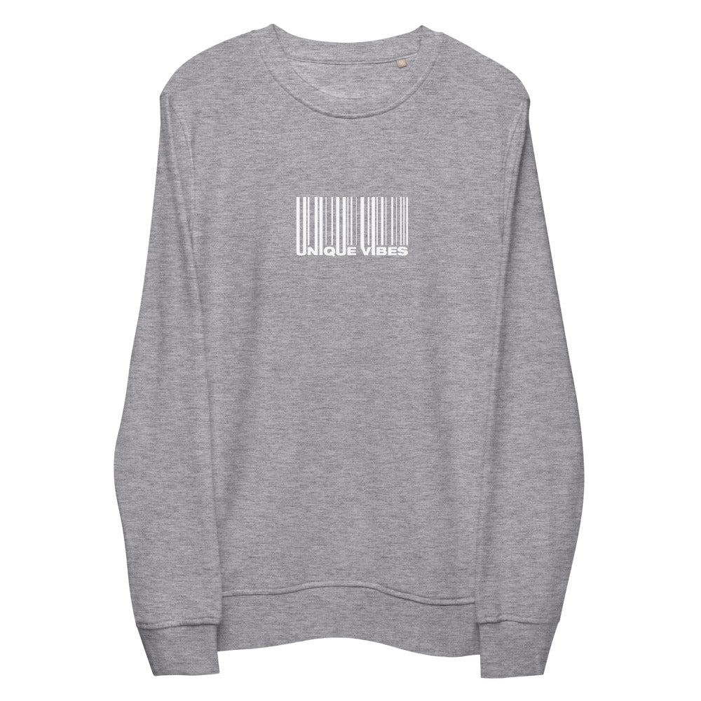 "BARCODE" Unisex Organic Sweatshirt