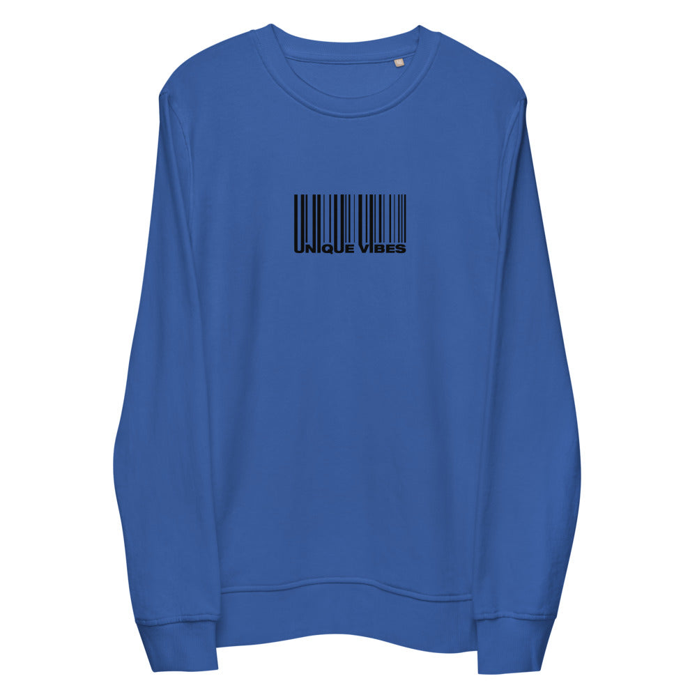 "BARCODE" Unisex Organic Sweatshirt