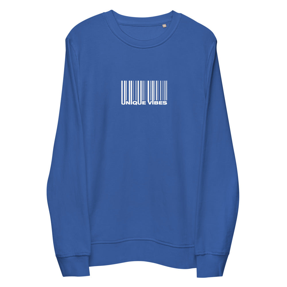 "BARCODE" Unisex Organic Sweatshirt