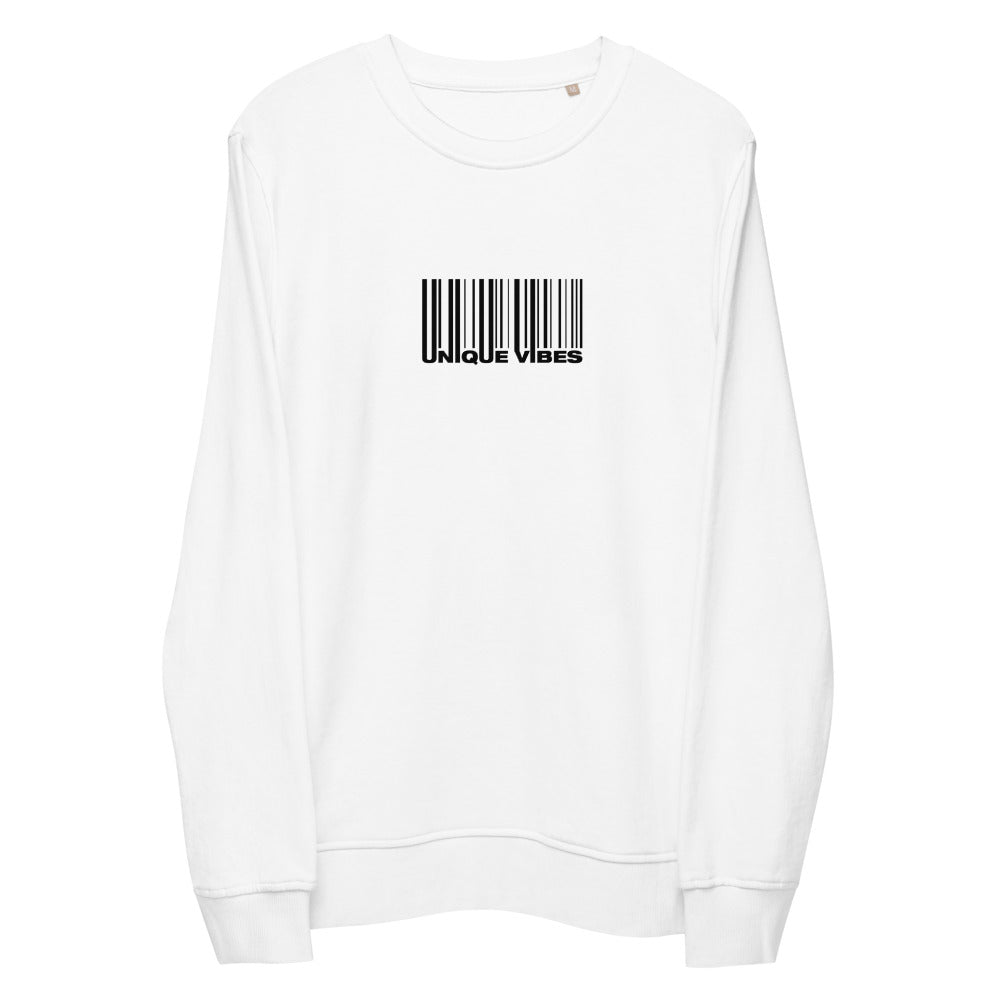 "BARCODE" Unisex Organic Sweatshirt