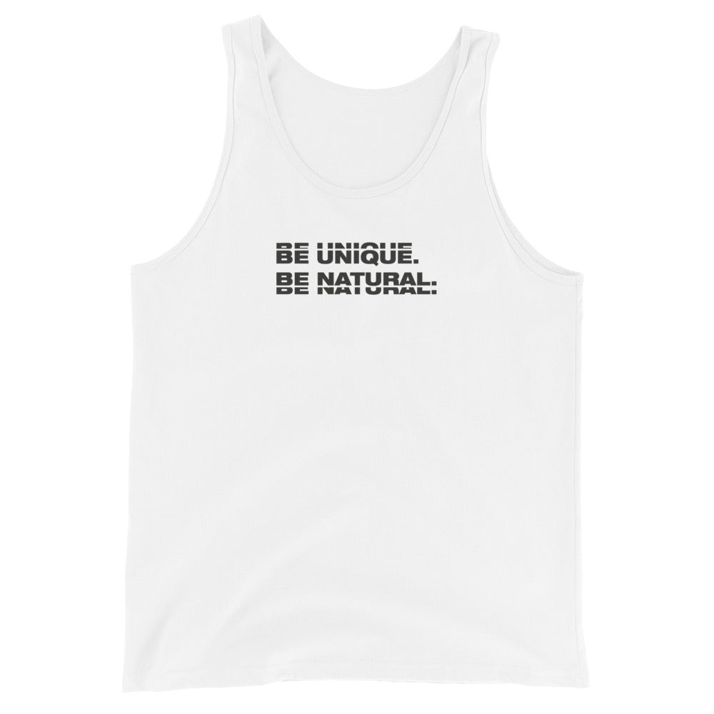 "BE UNIQUE" Unisex Tank Top