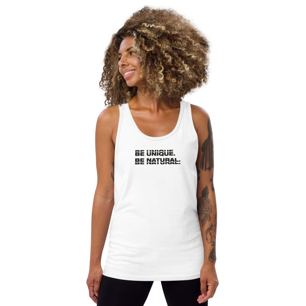 "BE UNIQUE" Unisex Tank Top