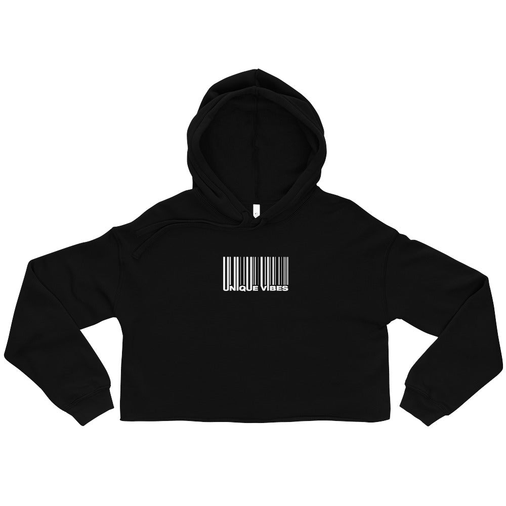 "BARCODE" Crop Hoodie