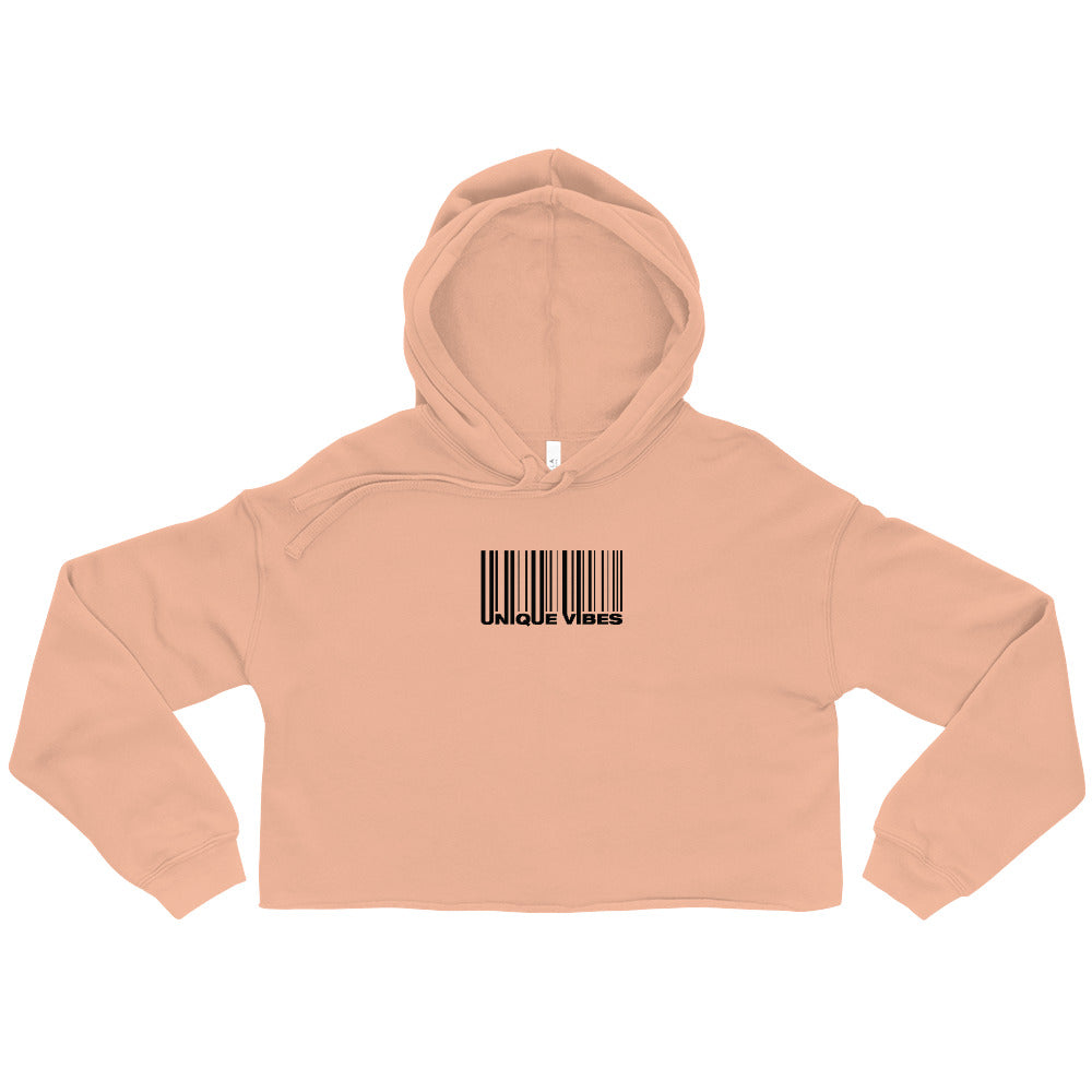 "BARCODE" Crop Hoodie