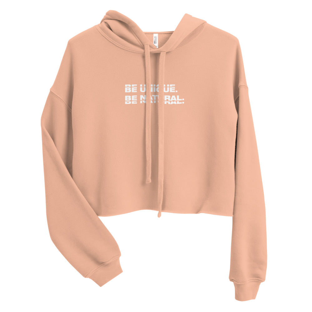 "BE UNIQUE" Crop Hoodie